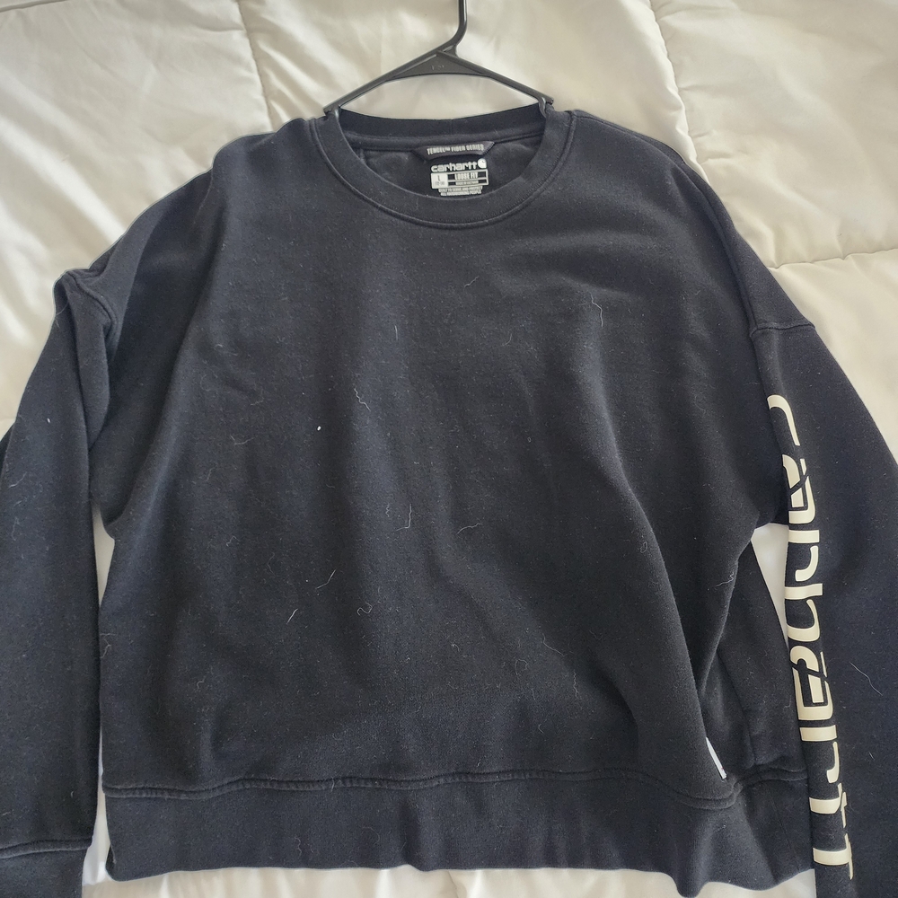 Carhartt Women's Black Crewneck Sweater